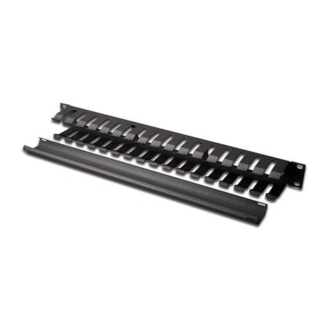 Digitus | 1U cable management cage detachable rear plate | DN-97617 | Black | For installation on the 483 mm (19") profile rails - 3